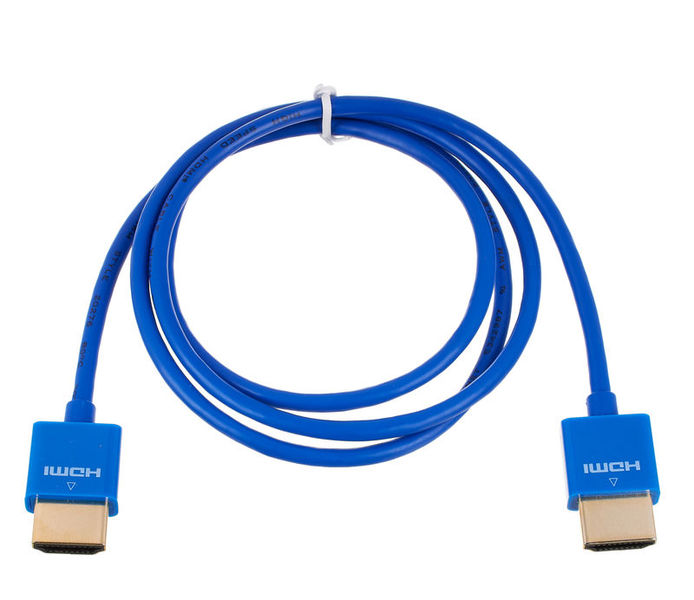 Kramer C-HM/HM/PICO/BL-3 Cable HDMI flexible de alta velocidad ultradelgado con Ethernet de 0.90m